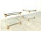 Vintage Acrylic Glass and Brass Side Tables, 1980s, Set of 2, Image 5