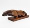 Mid-Century Carved Burr Elm Otter Sculpture, 1960s 6