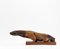 Mid-Century Carved Burr Elm Otter Sculpture, 1960s, Image 1