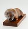 Mid-Century Carved Burr Elm Otter Sculpture, 1960s 7