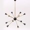 Vintage Sputnik Deckenlampe aus Messing, 1950er 2