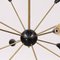 Lampada da soffitto Sputnik vintage in ottone, anni '50, Immagine 5