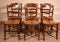 French Oak Dining Chairs, Set of 6 2