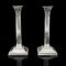 Antique English Decorative Candlesticks in Silver-Plating, 1890s, Set of 2 2