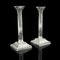 Antique English Decorative Candlesticks in Silver-Plating, 1890s, Set of 2 1