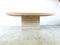 Travertine and Brass Dining Table by Jean Charles, 1970s 3