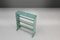 Small Industrial Mint-Colored Rack or Bookcase with 4 Shelves, Belgium, 1920s 11