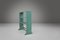 Small Industrial Mint-Colored Rack or Bookcase with 4 Shelves, Belgium, 1920s, Image 8