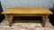 Large Mid-Century Louis XIII Style Farmhouse or Refectory Table in Blonde Oak, Image 3