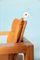 Vintage Lounge Chair in Pine and Leather by Ate Van Apeldoorn for Houtwerk Hattem, 1960s, Image 8