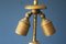 Lámpara de pie antigua de madera pintada y gesso con querubín, Imagen 7