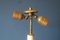 Antique Painted Wood and Gesso Floor Lamp with Cherub, Image 6