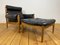 Mid-Century Lounge Chair and Footstool by Eric Merthen for Ire Moebler, 1960s, Set of 2 6