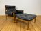 Mid-Century Lounge Chair and Footstool by Eric Merthen for Ire Moebler, 1960s, Set of 2, Image 1