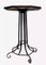 Ceremonial Pedestal Table in Hammered Silver Iron inthe style of Edgar Brandt 1