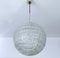 Vintage Glass Globe Pendant Light from Doria Leuchten, 1970s 2