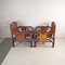 Armchairs in Leather & Bamboo by Tito Agnoli, 1960s, Set of 2 7