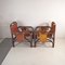 Armchairs in Leather & Bamboo by Tito Agnoli, 1960s, Set of 2, Image 7