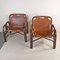Armchairs in Leather & Bamboo by Tito Agnoli, 1960s, Set of 2 6