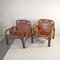 Armchairs in Leather & Bamboo by Tito Agnoli, 1960s, Set of 2, Image 5