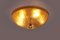 Italienische Deckenlampe aus Muranoglas mit goldenen Details, 1970er 2