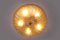 Italienische Deckenlampe aus Muranoglas mit goldenen Details, 1970er 3