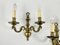 Vintage 2-Arm Bronze Wall Lights, Belgium, 1960s, Set of 2, Image 4