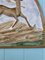 Decorazione da parete in gesso in bassorilievo dipinta a mano con cacciatrice mitologica, anni '70, Immagine 3