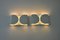 Lámparas de pared Foglio blancas atribuidas a Tobia & Afra Scarpa para Flos, años 60. Juego de 2, Imagen 4
