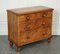 Antique Late Victorian Pine Chest of Drawers with Original Turned Wooden Handles 2