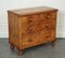 Antique Late Victorian Pine Chest of Drawers with Original Turned Wooden Handles, Image 2