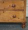 Antique Late Victorian Pine Chest of Drawers with Original Turned Wooden Handles 8