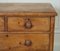 Antique Late Victorian Pine Chest of Drawers with Original Turned Wooden Handles, Image 6