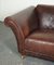 Brown Leather 2-Seater Sofa 16