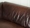 Brown Leather 2-Seater Sofa 10