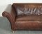 Brown Leather 2-Seater Sofa, Image 4