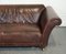 Brown Leather 2-Seater Sofa 5