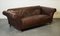 Brown Leather 2-Seater Sofa 1