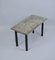 Vintage Travertine and Glass Coffee Table, Image 1