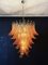Lámpara de araña italiana grande de cristal de Murano Felci, 1990, Imagen 11