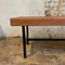 Midcentury Bank aus Schwarz lackiertem Metall & Holz, 1960er 4