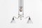 Lampada da soffitto Gec Rise and Fall placcata in argento, anni '20, Immagine 1