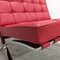 Bauhaus Red Barcelona Lounge Chair by Ludwig Mies Van Der Rohe for Knoll, 1972, Set of 2 10