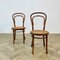 Mid-Century Bentwood and Cane Chairs by Michael Thonet, 1950s, Set of 2 3