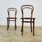 Mid-Century Stühle aus Bugholz & Rohrgeflecht von Michael Thonet, 1950er, 2er Set 5