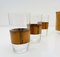 Mid-Century Caraffe and Glasses with Leather Coverings by Carl Auboeck for Werkstätte Carl Auböck, 1960s, Set of 7 12