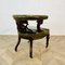 Antique English Green Leather Library Armchair 14