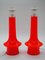 Table Lamps in Red Glass by Gert Nyström for Hyllinge Glasbruk Sweden, 1960s, Set of 2, Image 1