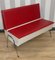 Bench with Storage Space in Red and White Chrome, 1960s, Image 1