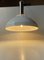 Italian Modern Ceiling Lamp in White Enamel and Chrome Plating, 1970s, Image 2